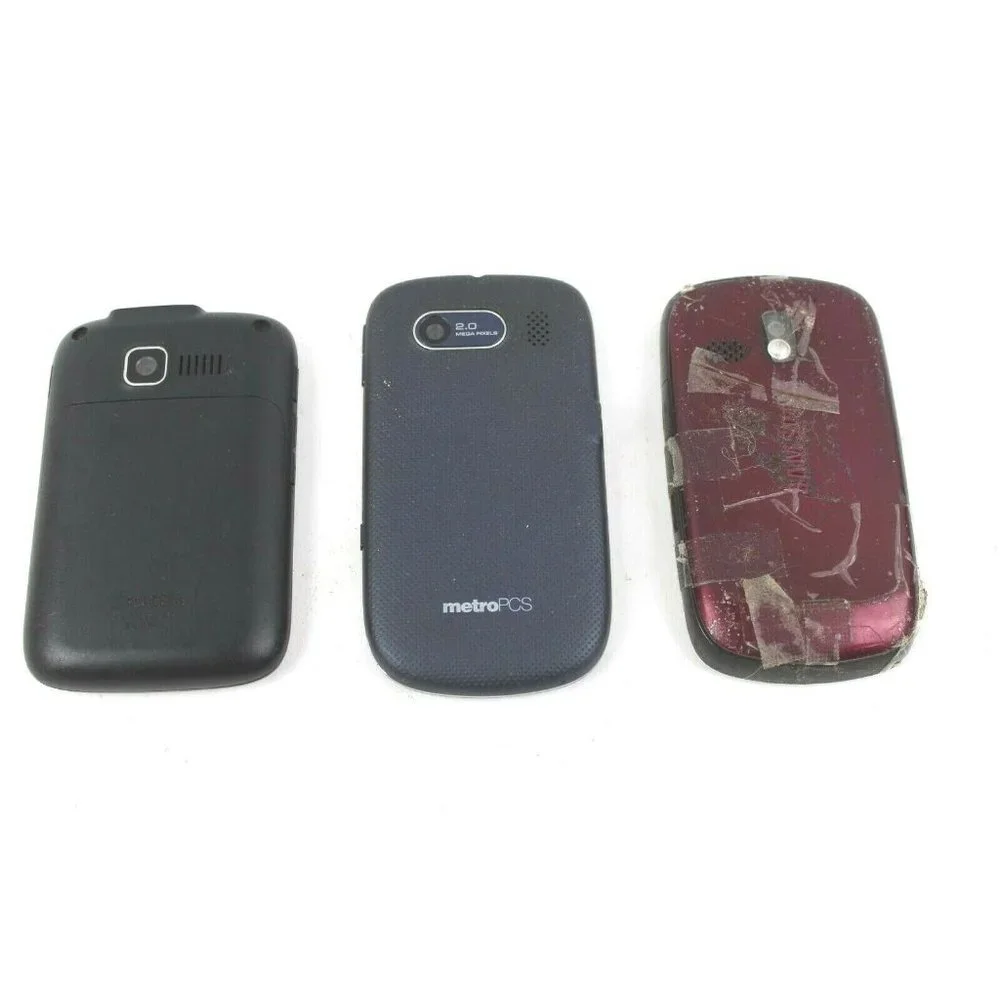 3 PC Cell Phone Lot ZTE F555 Kyrocera Torino K53-02 Samsung SCH-R350